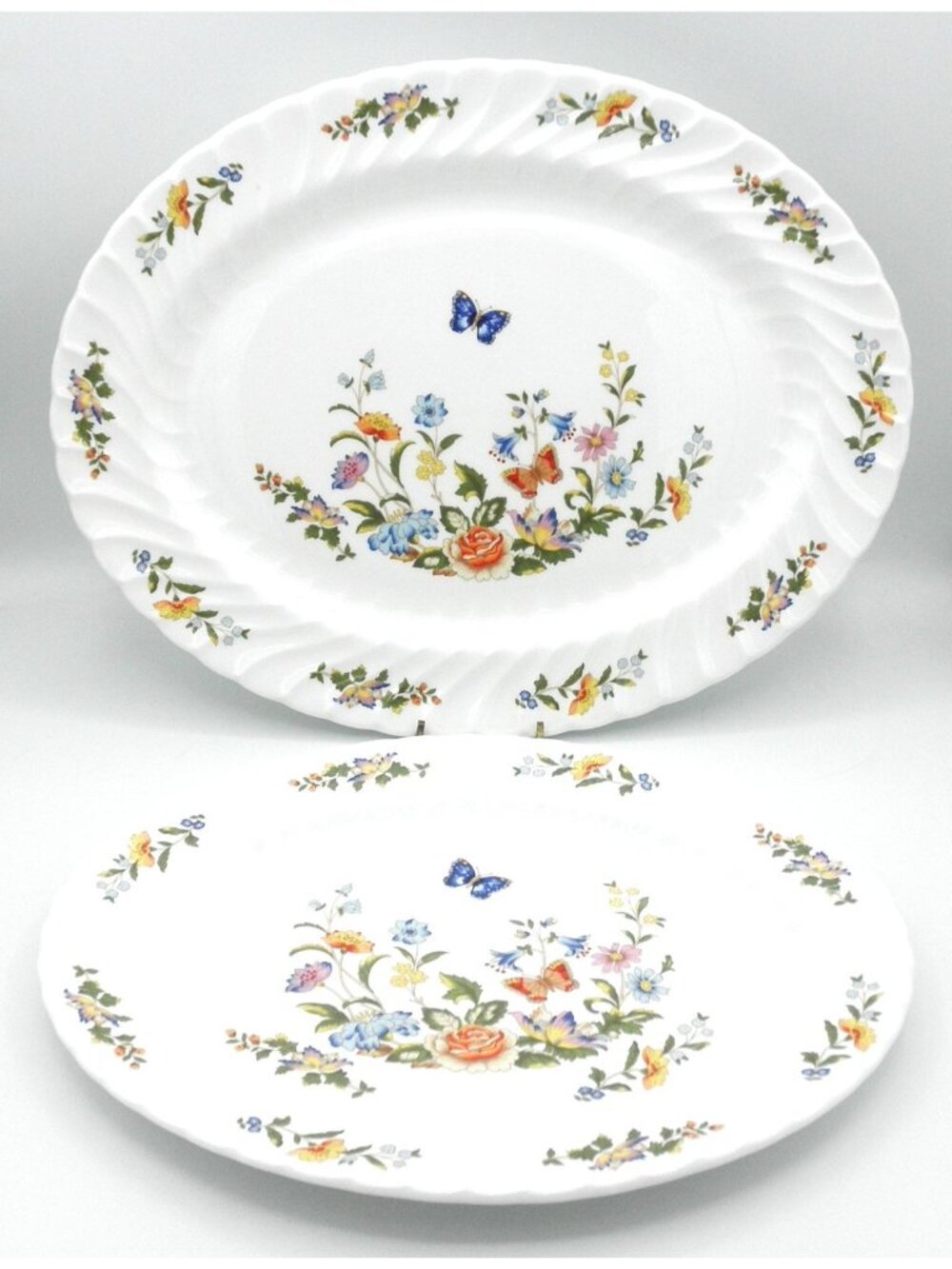 Cottage Garden by Aynsley & Sons Oval Serving Platters Set of 2 Pattern AYNOGA